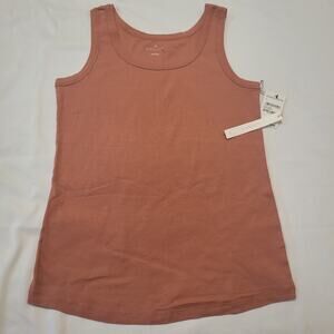 Caslon Tank Top Womens Large Pink Canyon Casual Sleeveless Nordstrom Shirt New